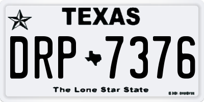 TX license plate DRP7376