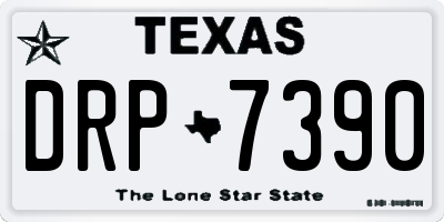 TX license plate DRP7390