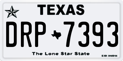 TX license plate DRP7393