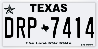 TX license plate DRP7414