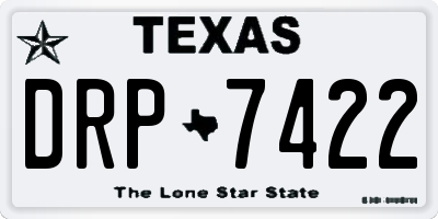TX license plate DRP7422