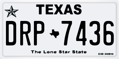 TX license plate DRP7436
