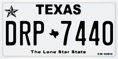 TX license plate DRP7440