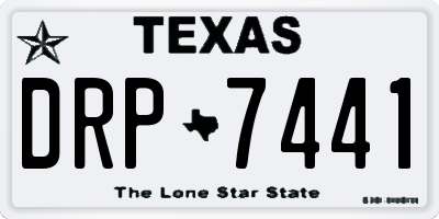 TX license plate DRP7441