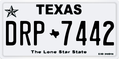 TX license plate DRP7442