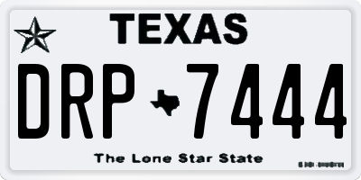 TX license plate DRP7444