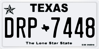 TX license plate DRP7448