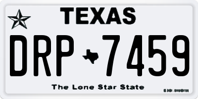 TX license plate DRP7459