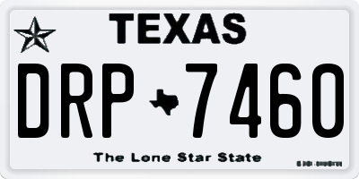 TX license plate DRP7460