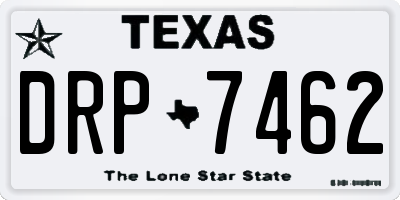 TX license plate DRP7462