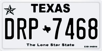 TX license plate DRP7468