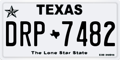 TX license plate DRP7482