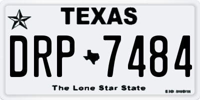 TX license plate DRP7484
