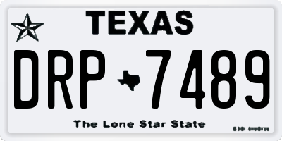 TX license plate DRP7489