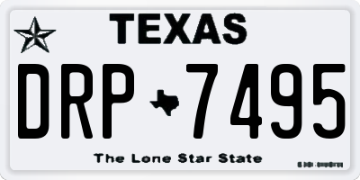 TX license plate DRP7495