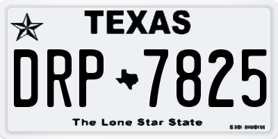 TX license plate DRP7825