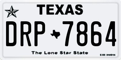 TX license plate DRP7864