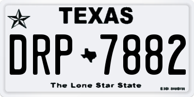 TX license plate DRP7882