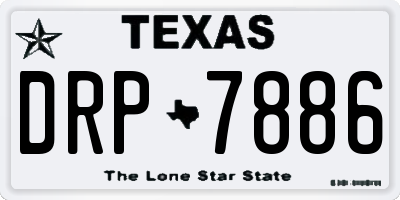 TX license plate DRP7886