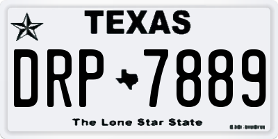 TX license plate DRP7889