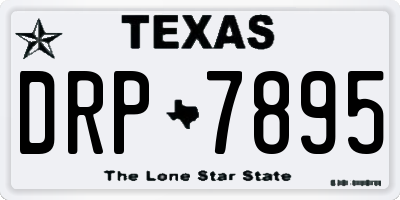 TX license plate DRP7895
