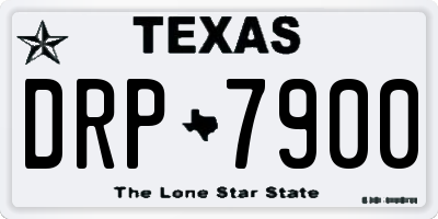 TX license plate DRP7900