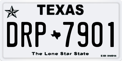 TX license plate DRP7901