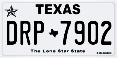 TX license plate DRP7902