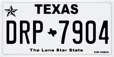 TX license plate DRP7904
