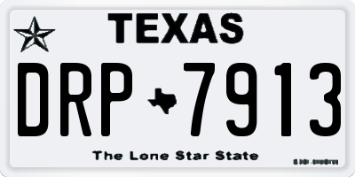 TX license plate DRP7913