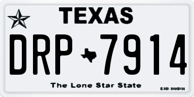 TX license plate DRP7914
