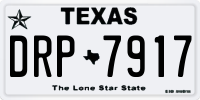 TX license plate DRP7917