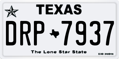 TX license plate DRP7937