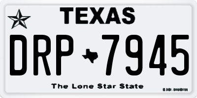 TX license plate DRP7945