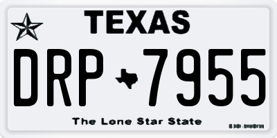 TX license plate DRP7955