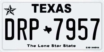 TX license plate DRP7957