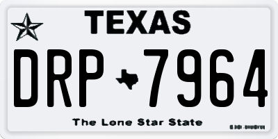 TX license plate DRP7964