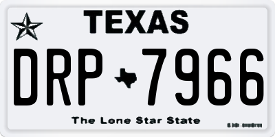 TX license plate DRP7966