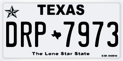 TX license plate DRP7973