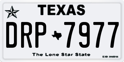 TX license plate DRP7977