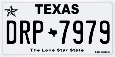 TX license plate DRP7979