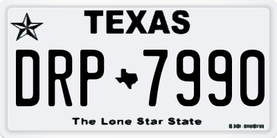 TX license plate DRP7990