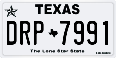 TX license plate DRP7991