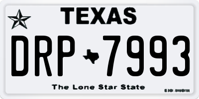 TX license plate DRP7993