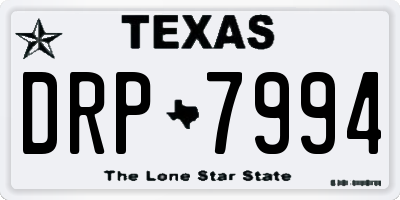 TX license plate DRP7994