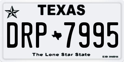 TX license plate DRP7995