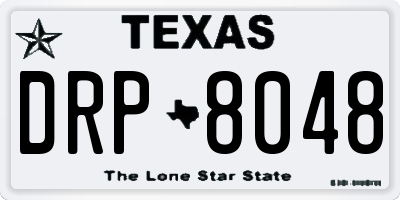 TX license plate DRP8048