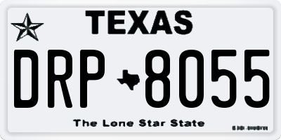 TX license plate DRP8055