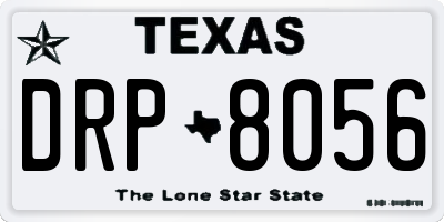 TX license plate DRP8056