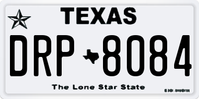 TX license plate DRP8084